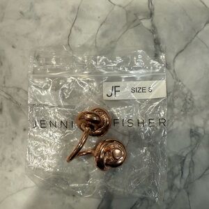 Jennifer Fisher Rose Gold Knot Ring, Never worn
